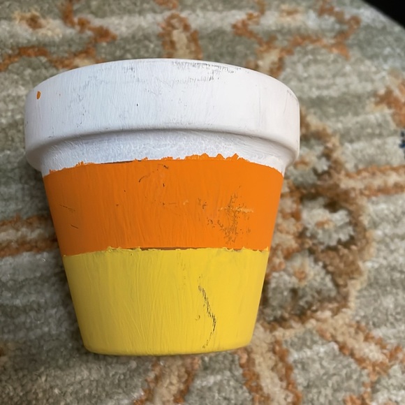 Halloween Decor Bundle “Witch Way To The Wine” and Candy Corn Face Plant Pot - Picture 8 of 8